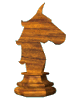 Rotating Knight Chess Piece